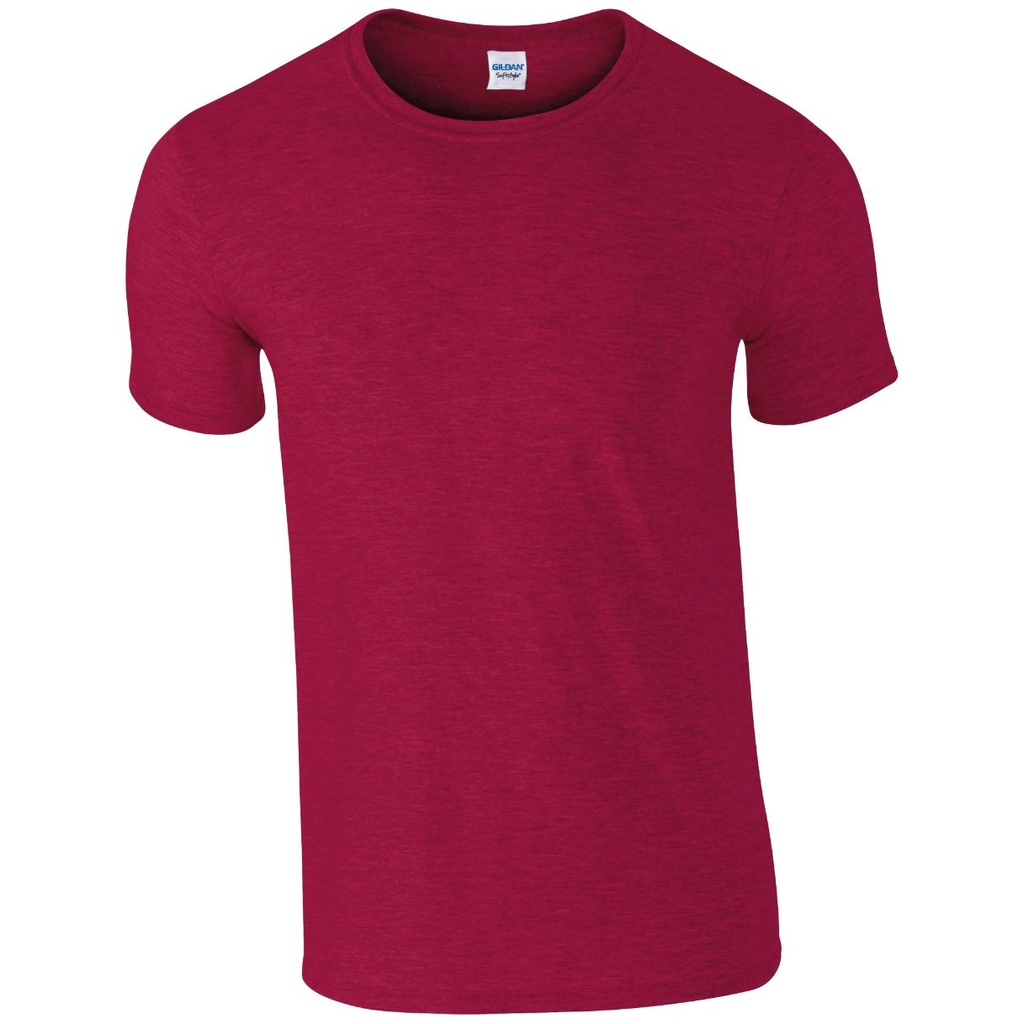 Gildan Softstyle T-Shirt - Ringspun Cotton, Charcoal, Size XL, Euro Fit For Men & Women - View #4